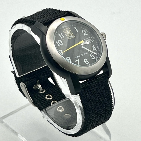 US Army Unisex  Black Silver Watch Working - Picture 3 of 9